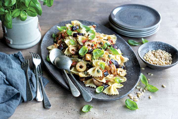 Salade de farfalle avec caponata