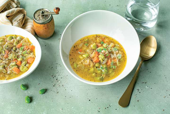 Soupe aux « gourganes »