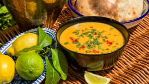 soupe marocaine de lentilles rouges