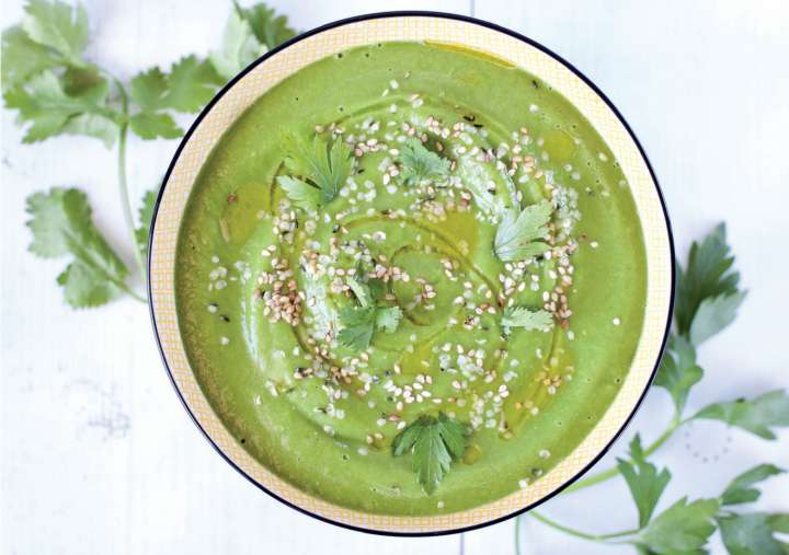 Soupe aux herbes fraiches